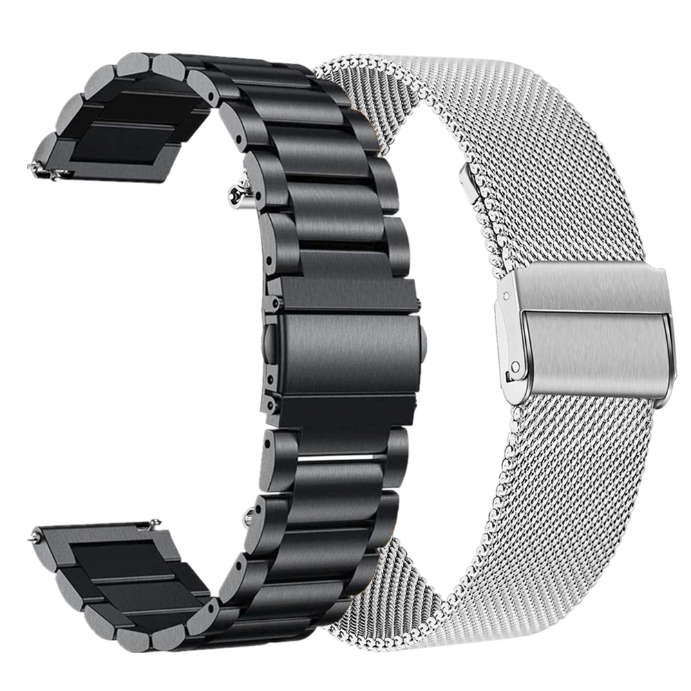 Ремешок из нержавеющей стали для Fossil Gen 5 Carlyle HR Julianna Band браслет Sport 43 мм/Q Explorist 4 22 мм