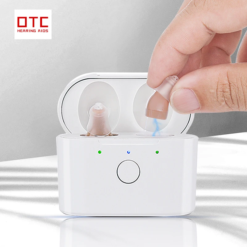 CIC-Premium Invisible Rechargeable Mini Hearing Aid,Smart Digital Hearing Aids,Deafness Sound Amplifier,for Deafness,No Noise