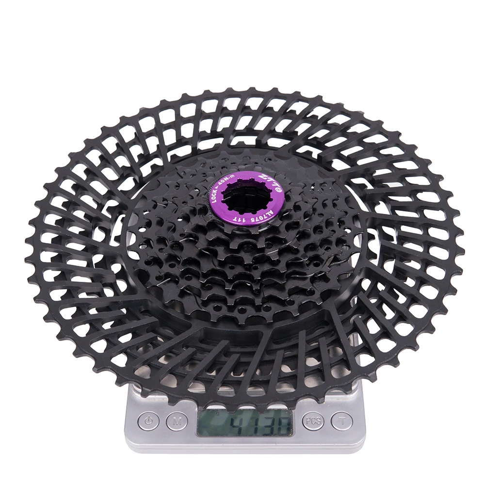 

ZTTO MTB 12s 12Speed UltraLight 12 Speed Cassette 11-52T SLR 2 K7 12V 413g CNC Freewheel Mountain Bike Bicycle Parts for HG Hub