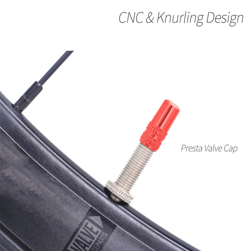 2Pc Aluminium Alloy Sepeda Motif Mountain Road Sepeda Tutup Katup Schrader/Presta Ban Debu Penutup Katup aksesoris Sepeda