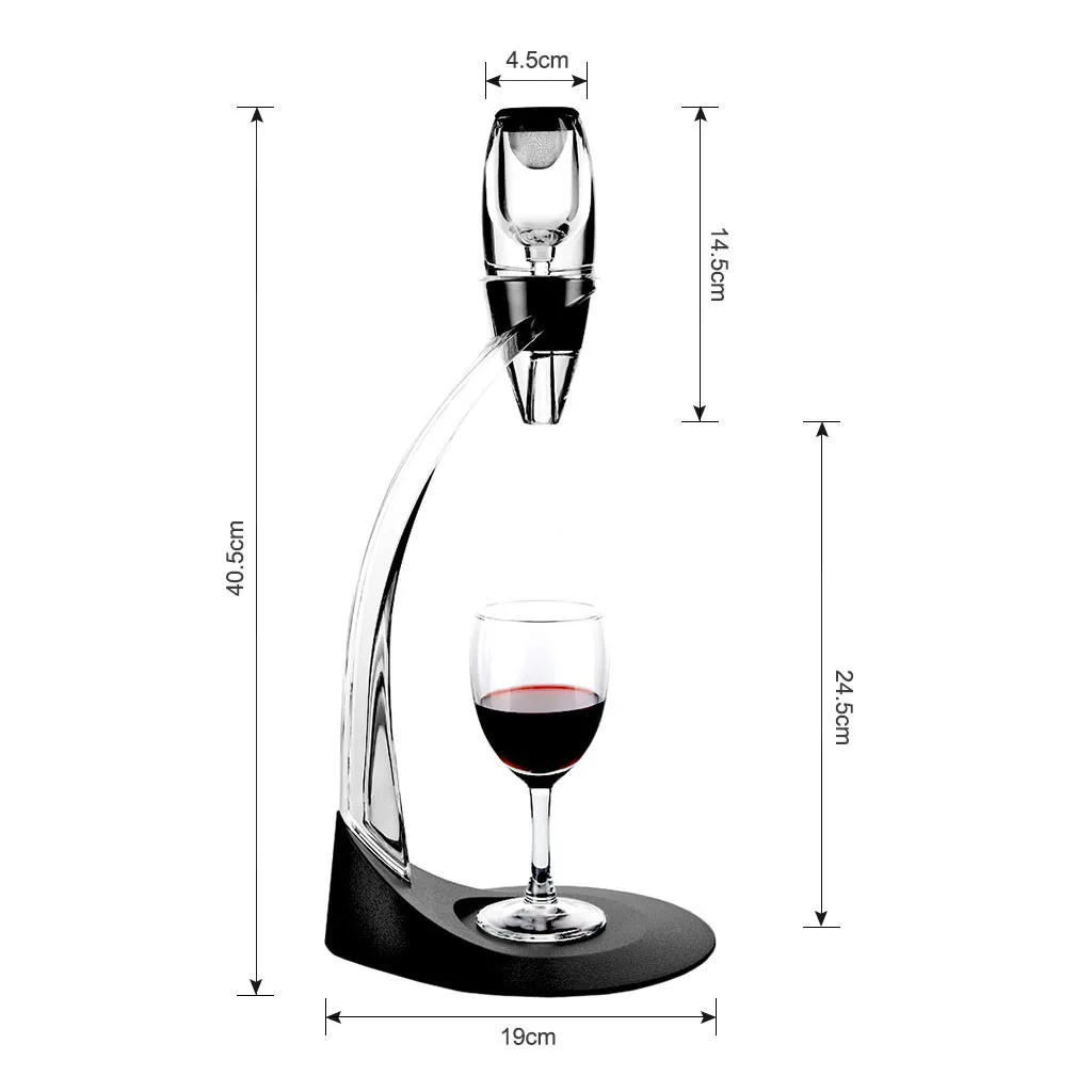 

Professional Red Wine Decanter Pourer With Filter Stand Holder Vodka Quick Air Aerator For Home Dining Bar Essential Set