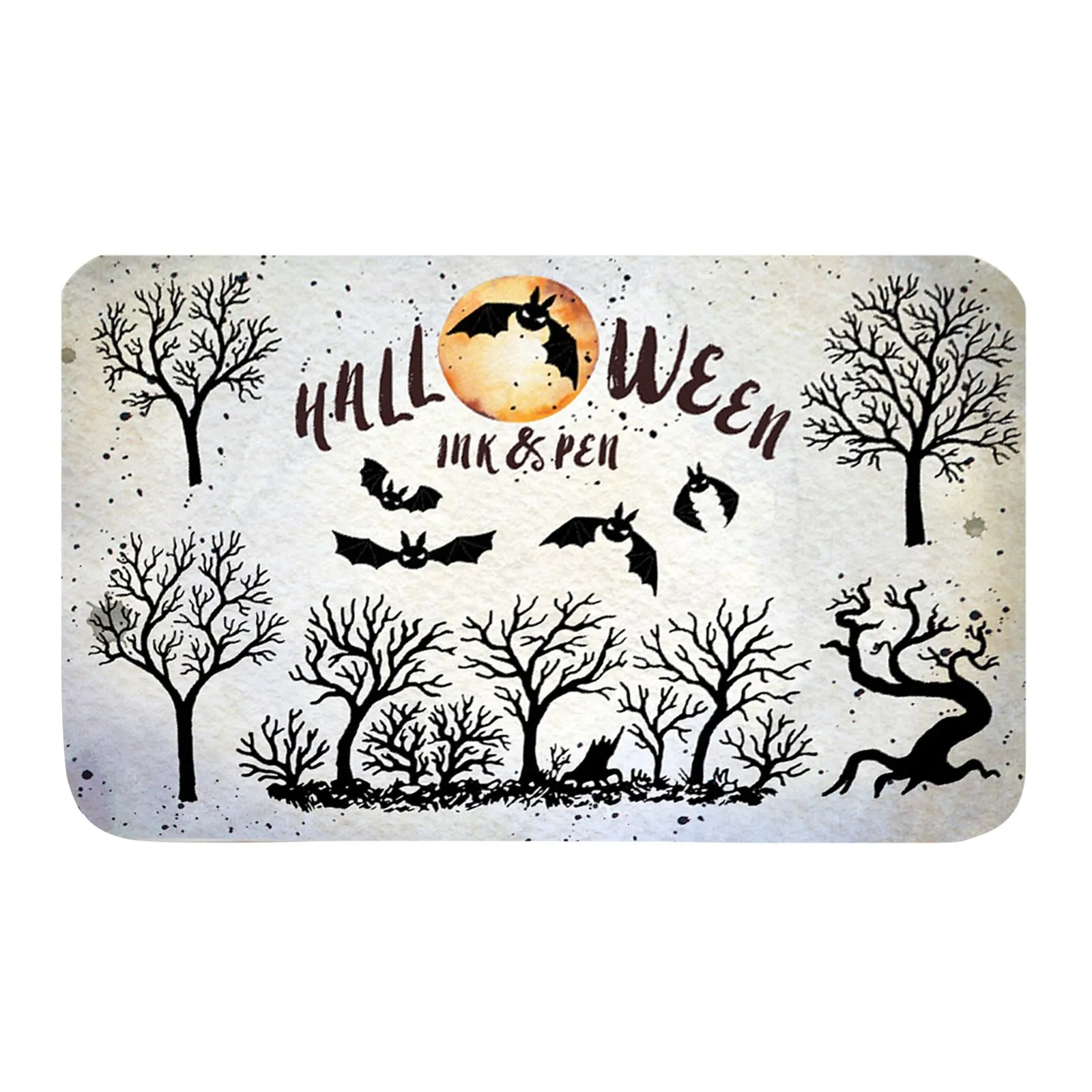 

Halloween Door Mat Indoor/Outdoor Rug Front Door Welcome Mat 40x60CM Cartoon Print Entrance Doormats Carpets Non-Slip Rugs