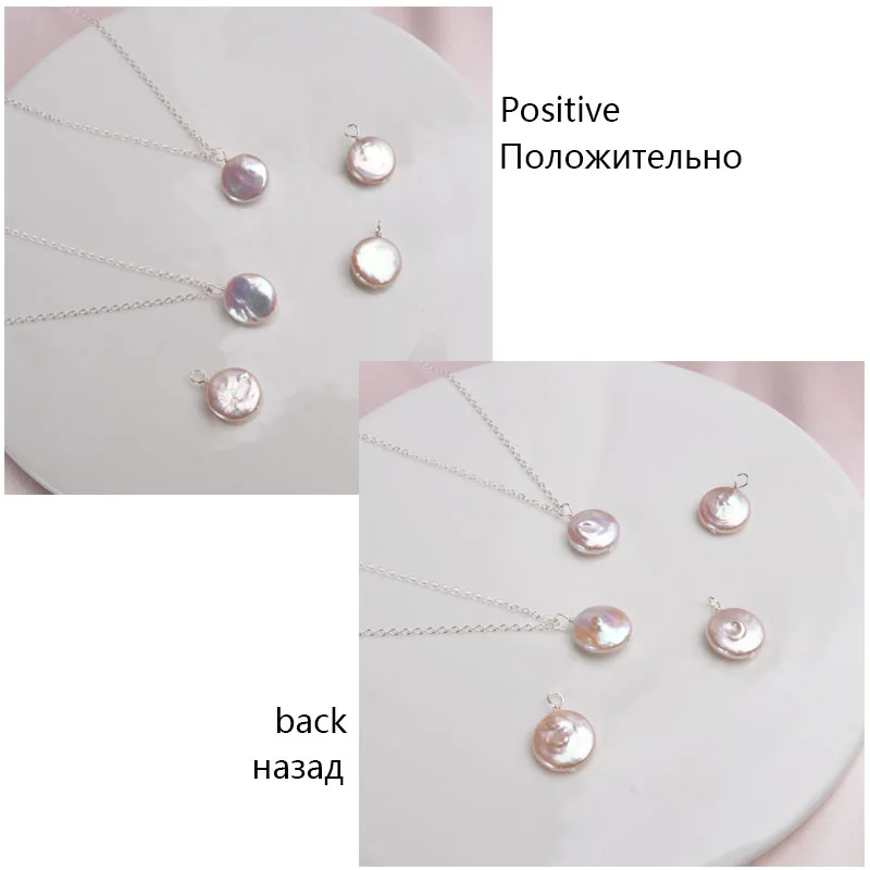 Женский кулон из серебра 925 пробы с натуральным жемчугом 12-13 мм | Украшения и