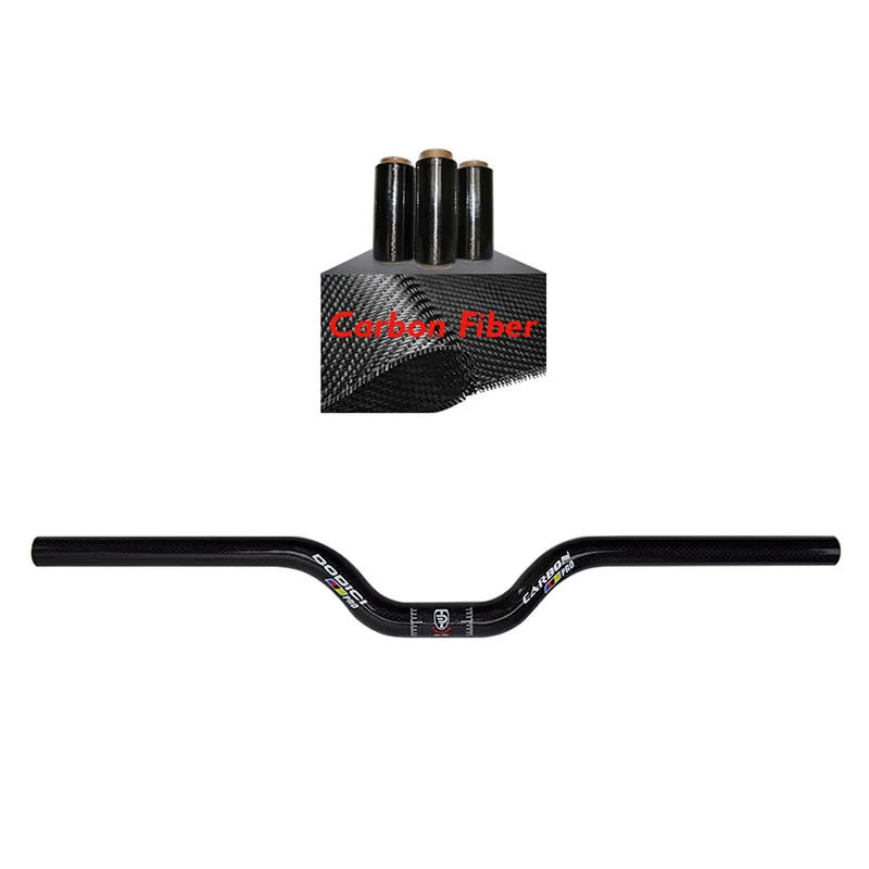 Цена Руль велосипедный DODICI детский выпуклый из углеродного волокна диаметром 25, 4 дюйма, 3K