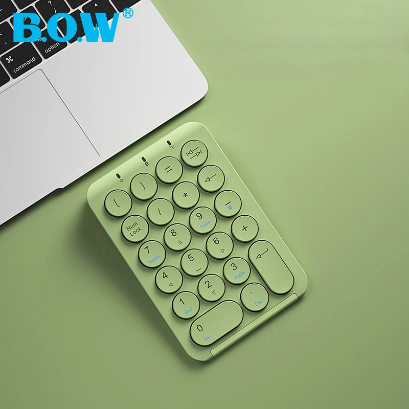 

B.O.W портативный тонкий мини-планшет, 22 клавиши, Bluetooth, Беспроводная USB-проекция для ноутбука, офиса