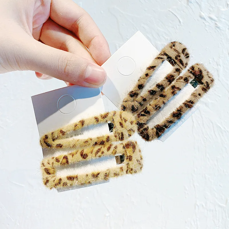 Модные женские заколки для волос с леопардовым принтом на осень и зиму заколка из