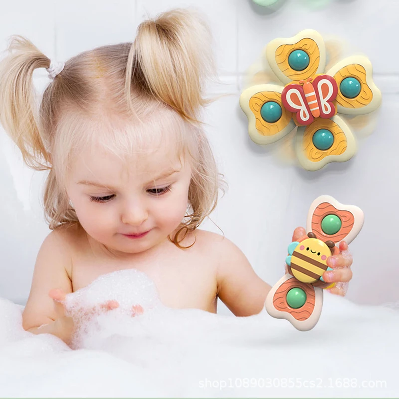 3 шт./компл. вращающаяся детская игрушка на присоске креативная для купания воды