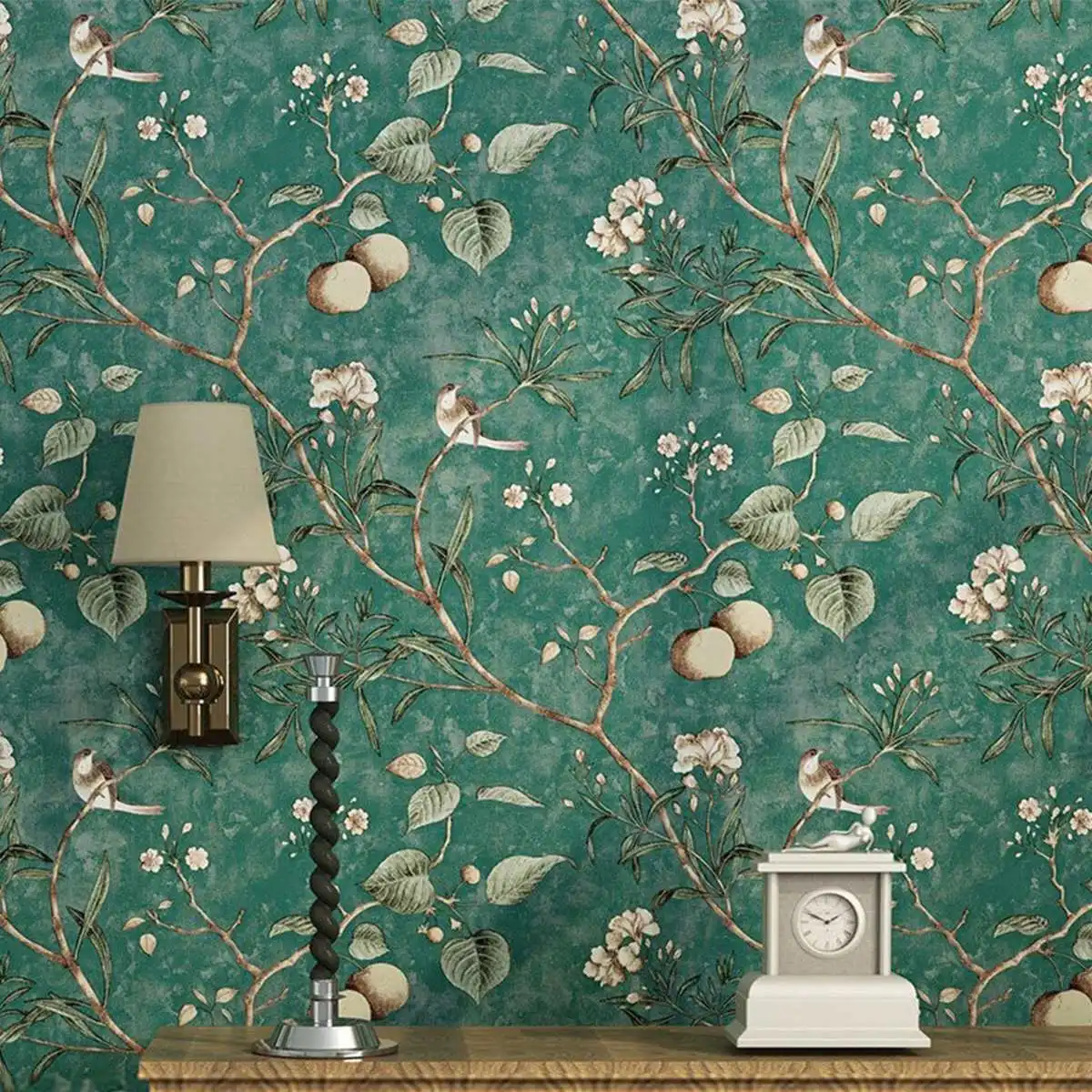 

10x0.53m Non-woven Fabric Printing Wallpaper Wall Tile Sticker Waterproof Breathable Environmental Wallpaper