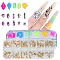 picking up pen ab crystals kit high quality nail art accessories 1set stainless steel tweezer mix gems rhinestones
