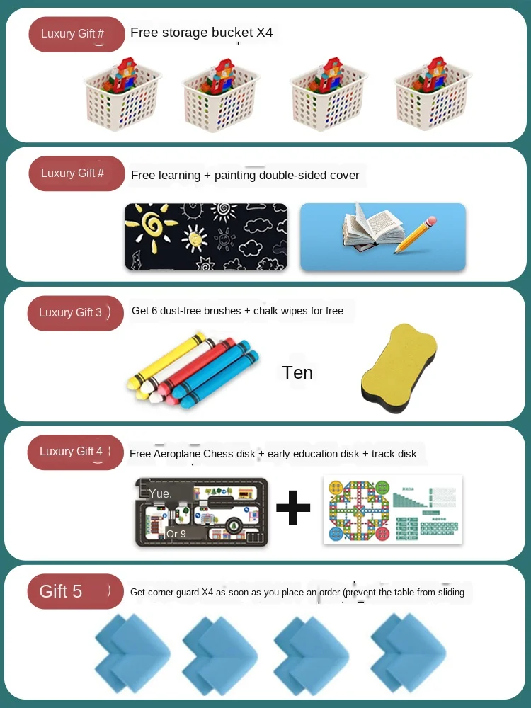 Большая вместимость детские строительные блоки Настольная структура стабильная