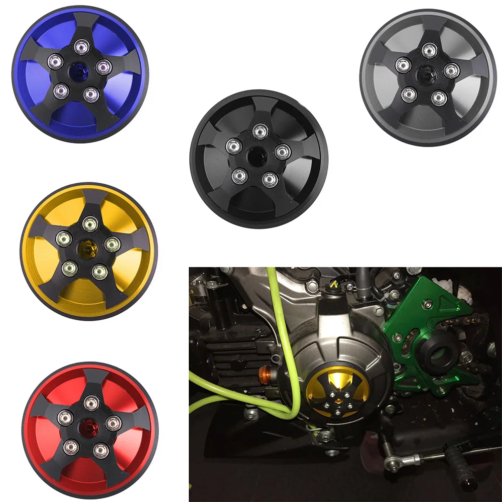 

Motorcycle Accessories CNC Aluminum Engine Stator Protective Cover Set Decoration For Kawasaki Z125 Pro 2015 2016 2017