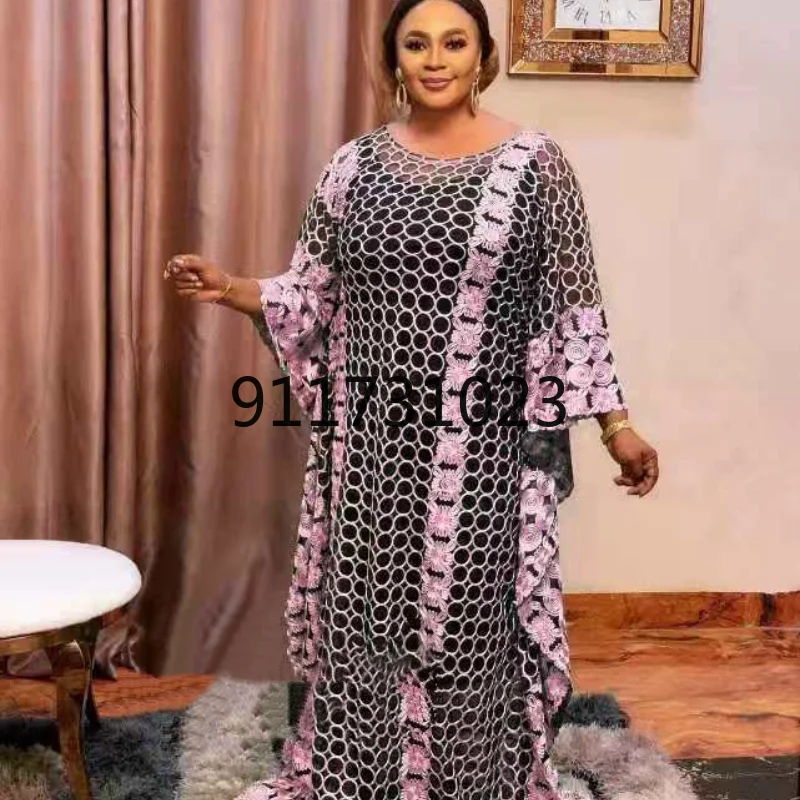 African Dresses for Women Summer Fashion Style Solid Color Plus Size Long Dress Clothes | Тематическая одежда и униформа