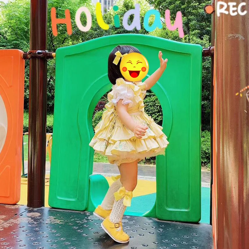 Детские гольфы ярких цветов с бантиком в Королевском Стиле для девочек носки без