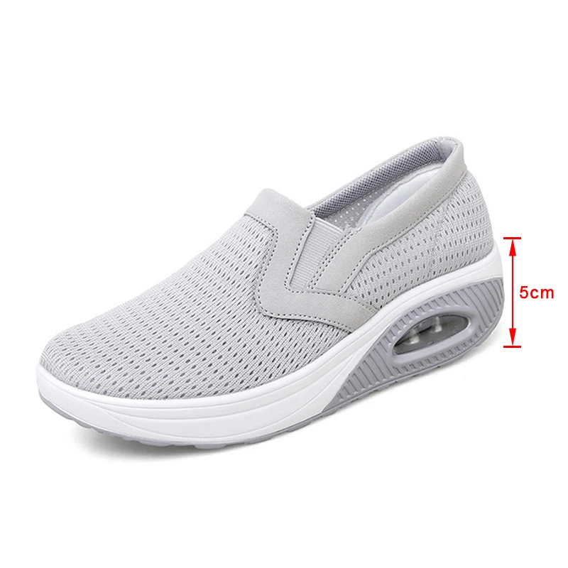 

Women's Sneakers Casual Shoes Platform Breathable Comfortable Ladies Solid Slip On Fashion Female Autumn 2021 Shallow Concise