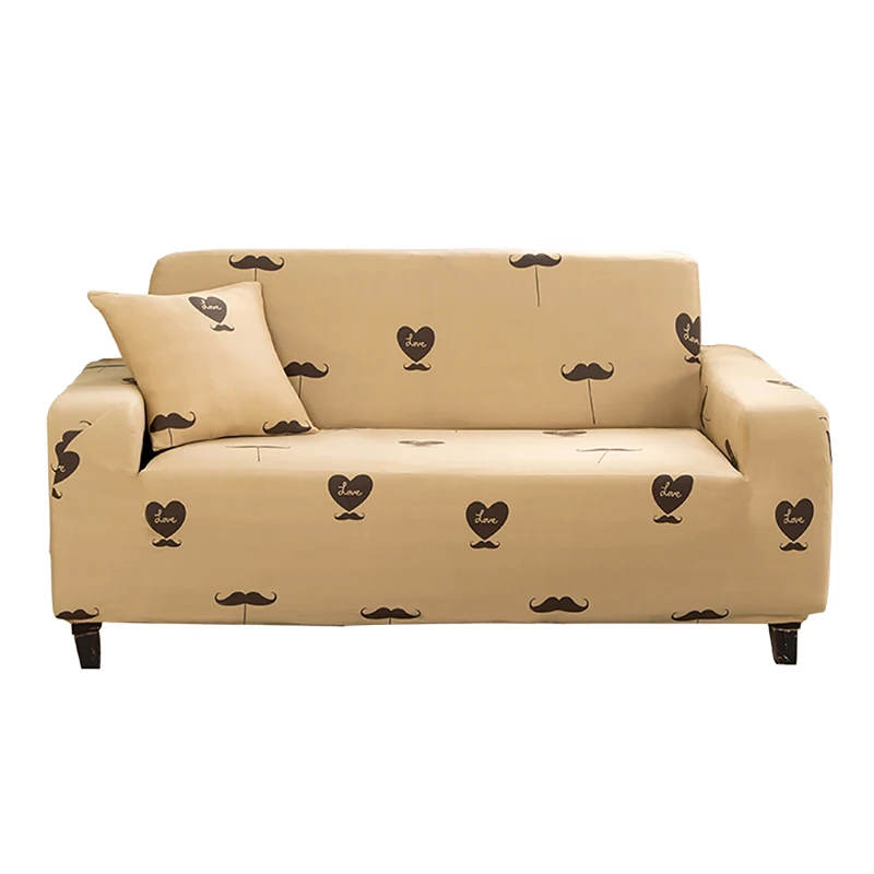 Длинный эластичный чехол L образной формы для дивана из спандекса с