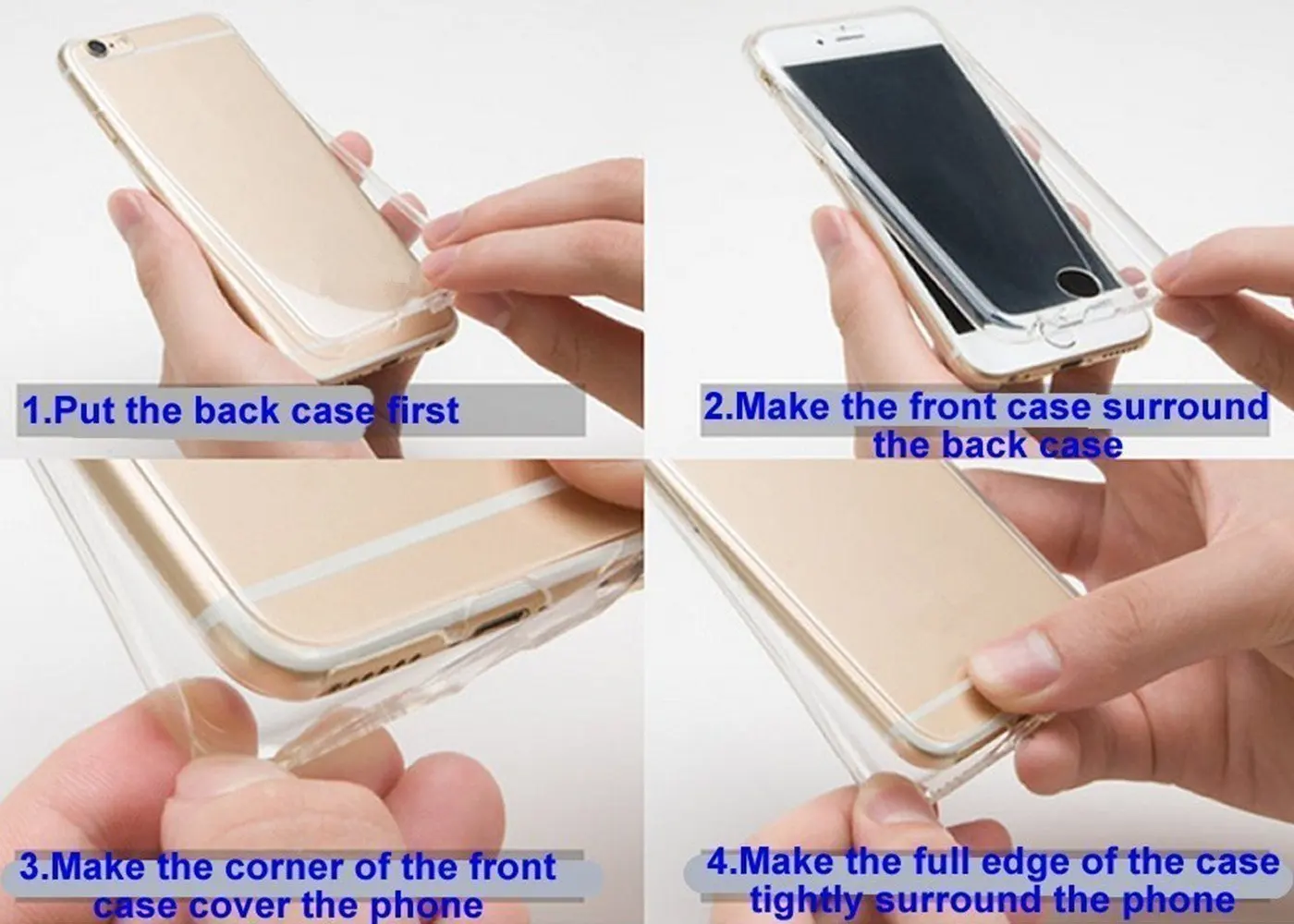 Всего тела 360 градусов Прозрачный чехол для iphone 11 Pro MAX 10 XR X XS MAX 6, 6 S, 7, 8plus, спереди и длинное сзади 2 слоя протектор Мягкий ТПУ чехол с мультипликационным рисунком