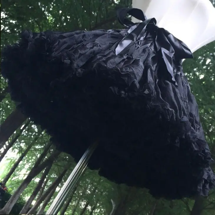 

AU Women Girl Petticoat Crinoline Underskirt Rockabilly Swing Tutu Skirt Cosplay White Black Skirt 200-623