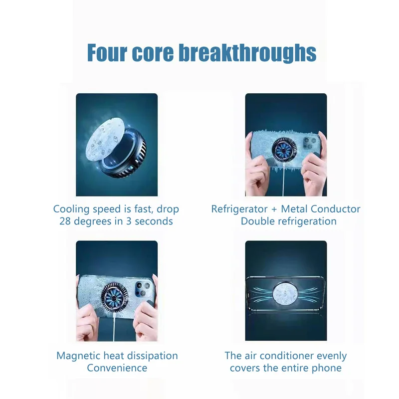 

Magnetic Wireless Charger For iPhone 12 Mobile Phone Radiator For Samsung Huawei Xiaomi Wireless Charge Fast Charging