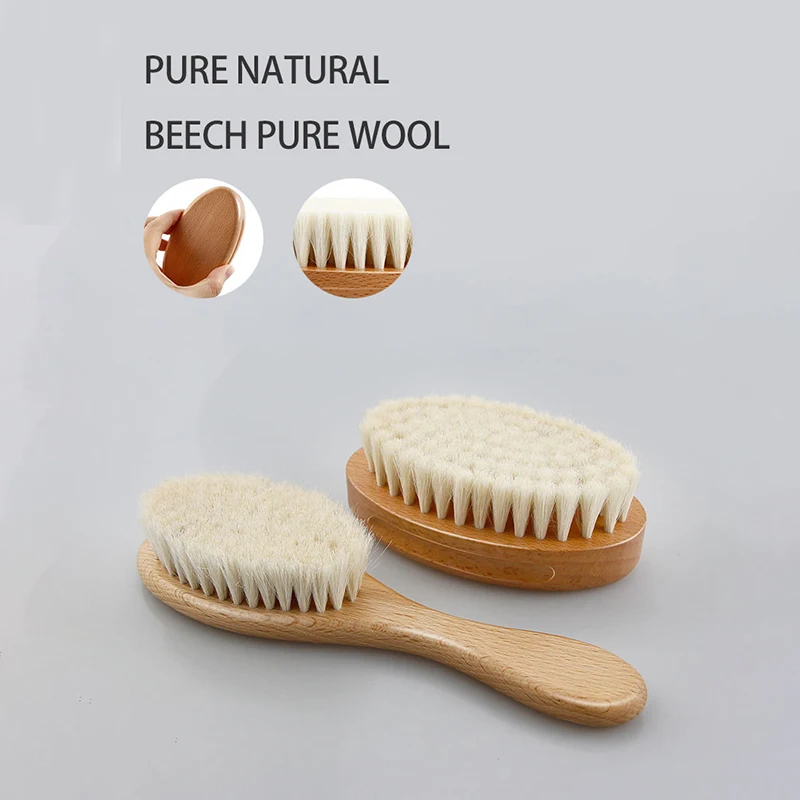 

Hair Brush Hair Cream Unisex Hair Beard Brush Oil Head Brush Barber Hair Brush 2PCS