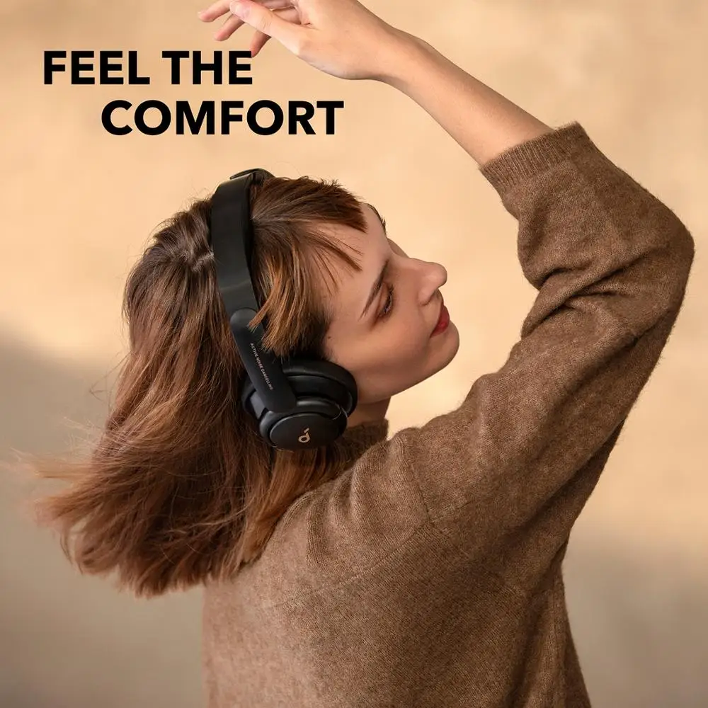 

Soundcore by Anke Life Q30 Hybrid Active Noise Cancelling Headphones with Multiple Modes, Hi-Res Sound, 40H Playtime