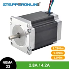 Шаговый двигатель Nema 23, 3 Нм1,9 нм1,26 нм, 4-проводной, 2.8A4.2A 57, шаговый двигатель для 3D-принтера, гравировального фрезерного станка с ЧПУ