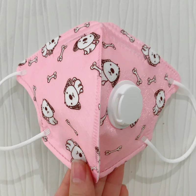 1pcs children mask for 4-10 years kids with breathing valve 5 layers protection kid mouth Anti Dust Cartoon in stock | Красота и