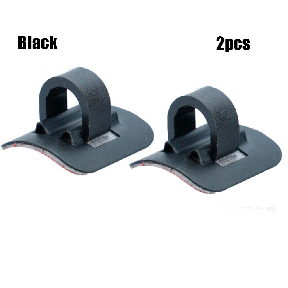 2pcs - black 1/2 шт. профессиональный скутер сплав кабельный Хомут-органайзер для Xiaomi Mijia M365 электрический скутер аксессуары для скейтборда - Цвет: 2pcs - black