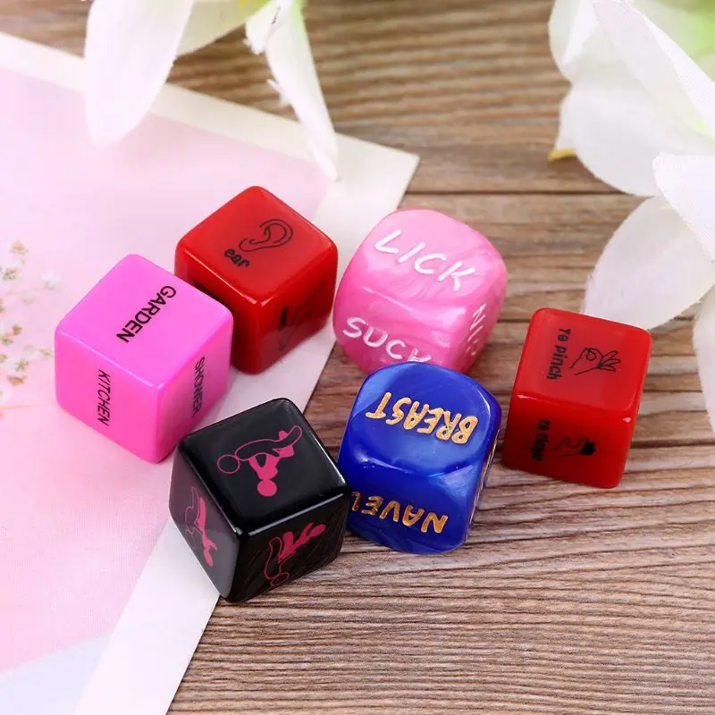 

6 шт., Акриловые Кубики, любовные игральные кости