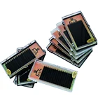 Накладные ресницы из натуральной норки, 0,05 мм, D, 16 рядовЧехол, 8-20 мм