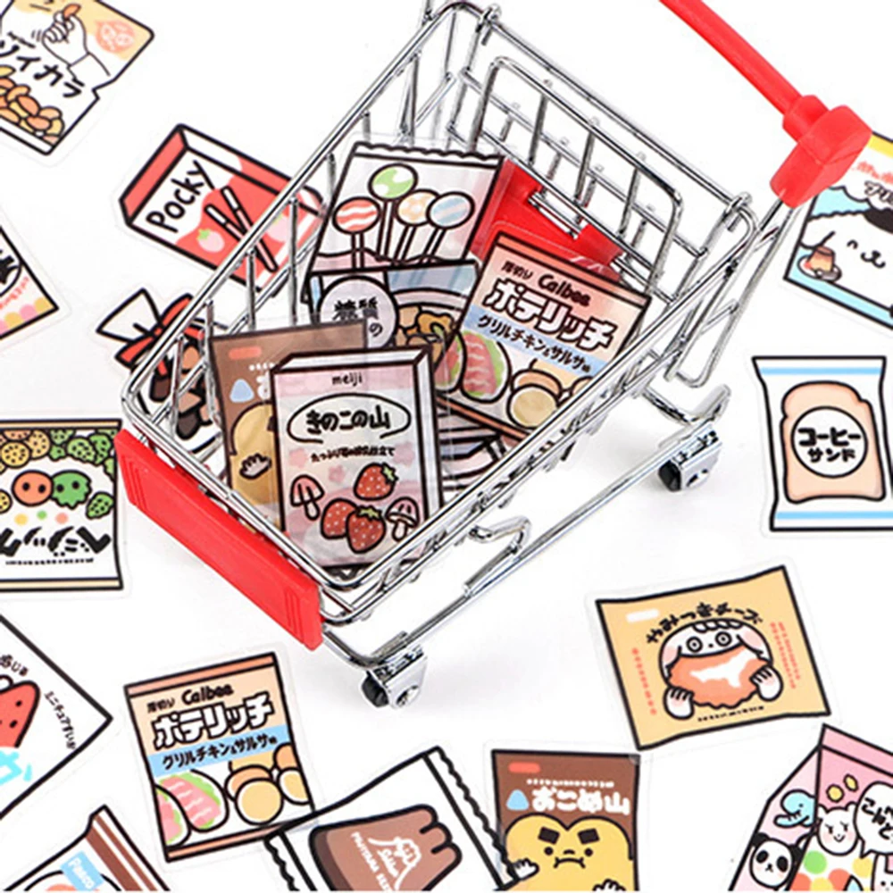 

Эстетические наклейки для дневника, дневника, ежедневника, канцелярские принадлежности, Мультяшные Стикеры, стикеры для еды, Набор декорат...