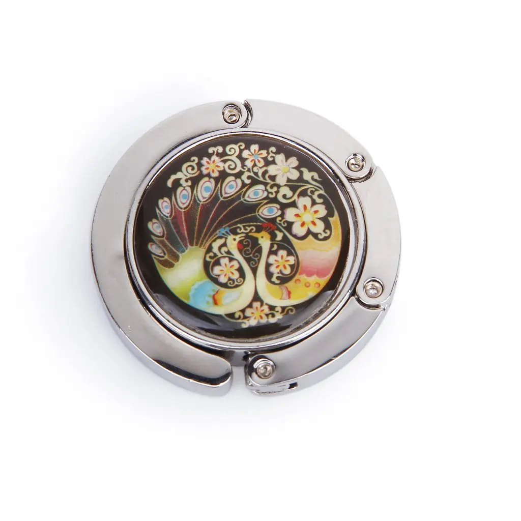 Вязание крючком мешок поддержка руки складной павлин шаблон сумка держатель |