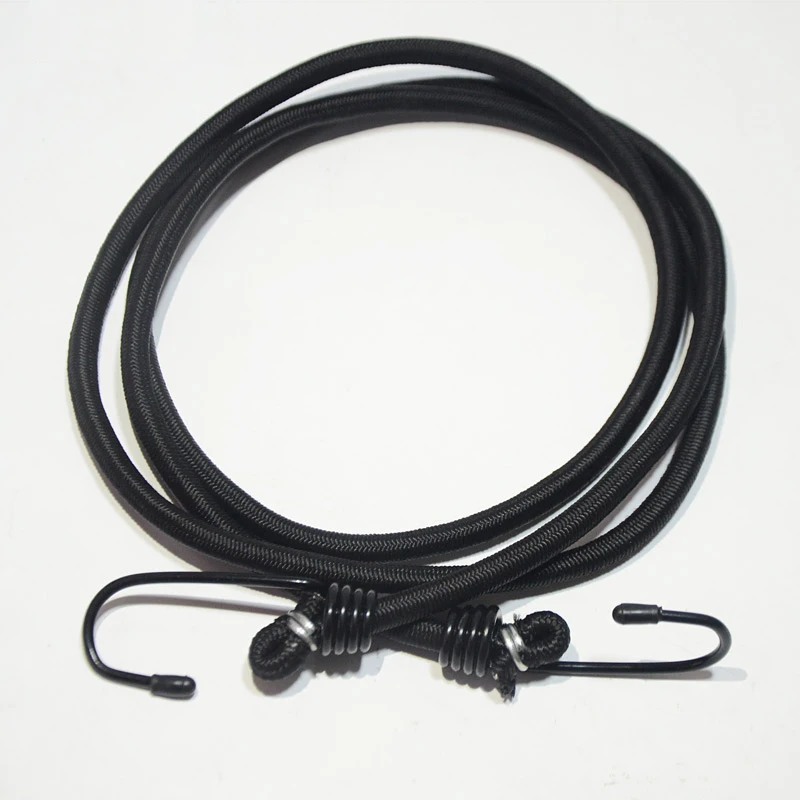 Сверхмощный Эластичный банджи шнур ремень упаковочная веревка с металлическим