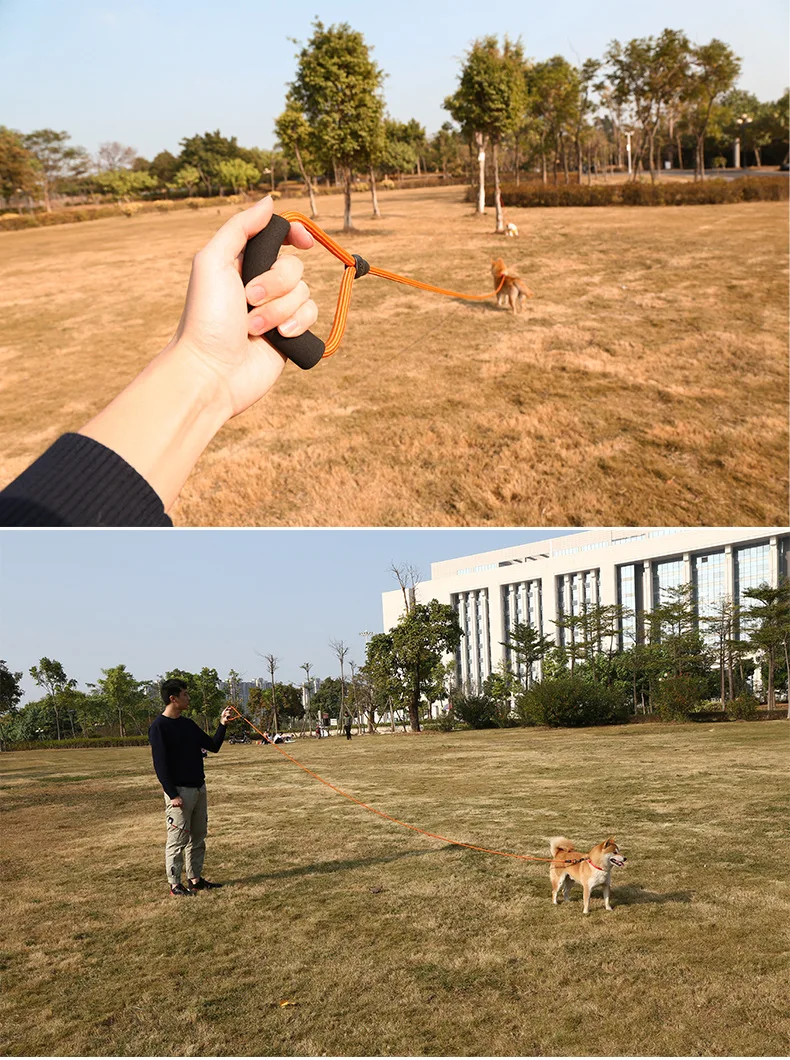 

6-32 Ft Outdoor Walking Training Obedience Recall Long Pet Dog leash Nylon Braided Tracking Rope Leads for Small Medium Dogs