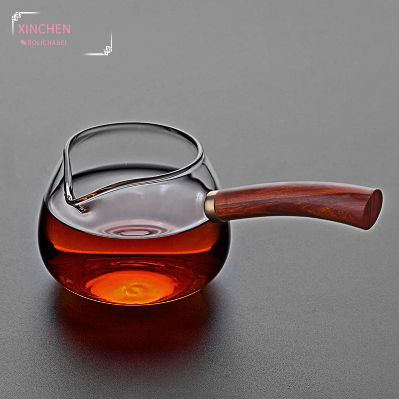 Термостойкий стеклянный чайник в японском стиле прозрачный кувшин для чая