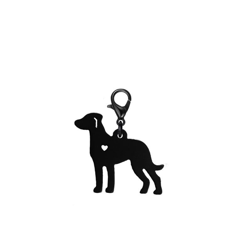 

Catahoula Black dog Key chain with 11mm lobster clasp drawing effect Fashion jewelry Keychains accessories for women