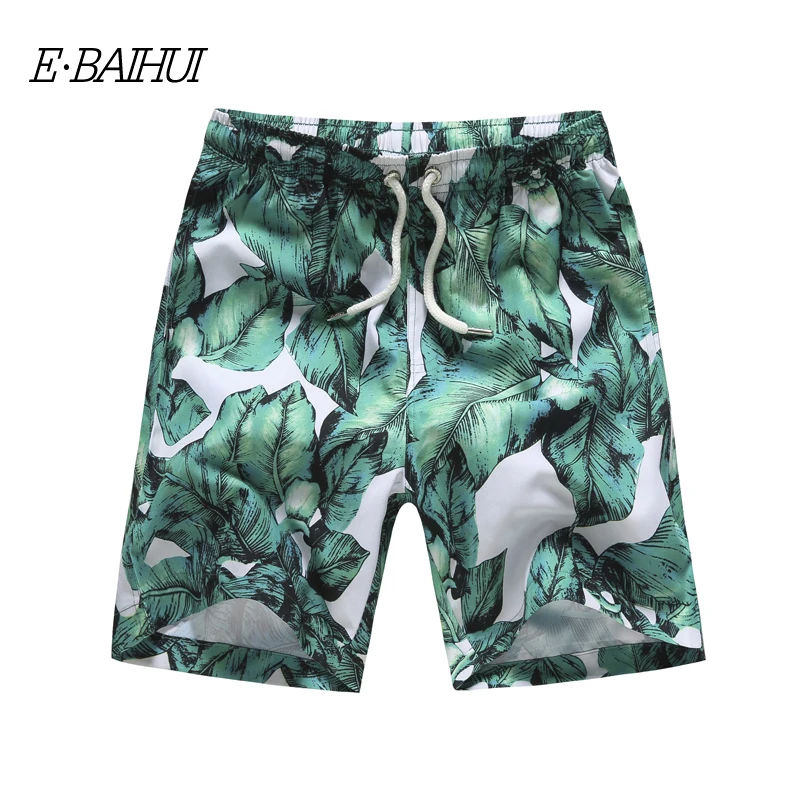 E BAIHUI брендовые новые летние стильные мужские пляжные шорты клетчатые в полоску