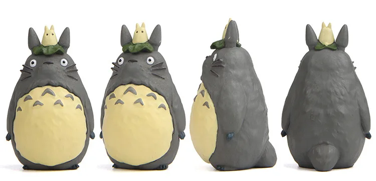 Ghibli Аниме верхняя одежда в виде листка лотоса фигурки Тоторо Настольная лампа с