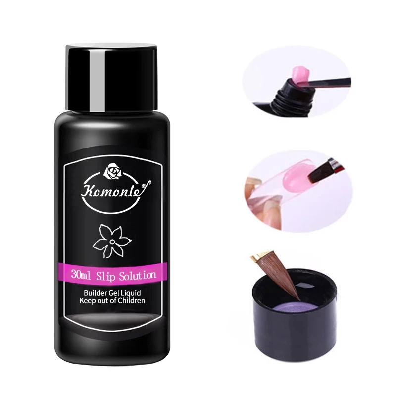 

Komonle 30ml Poly Polish Gel Liquid Slip Solution Quick Builder Nail Gel Nails Permanent Clear Acrylic Nail Art Extension Gel