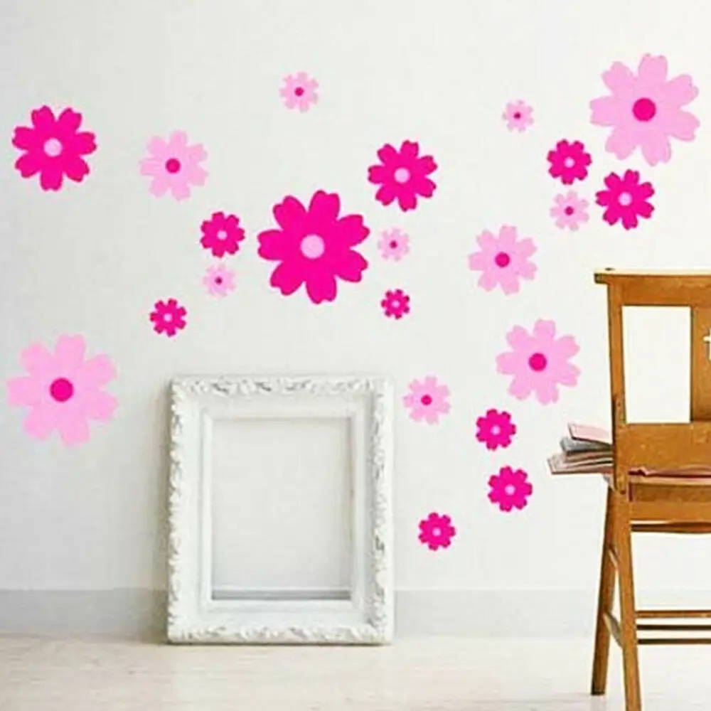 

Pink Flowers Home vDecor Girl Children's Room/Nursery Wall Sticker Decal Cool #35