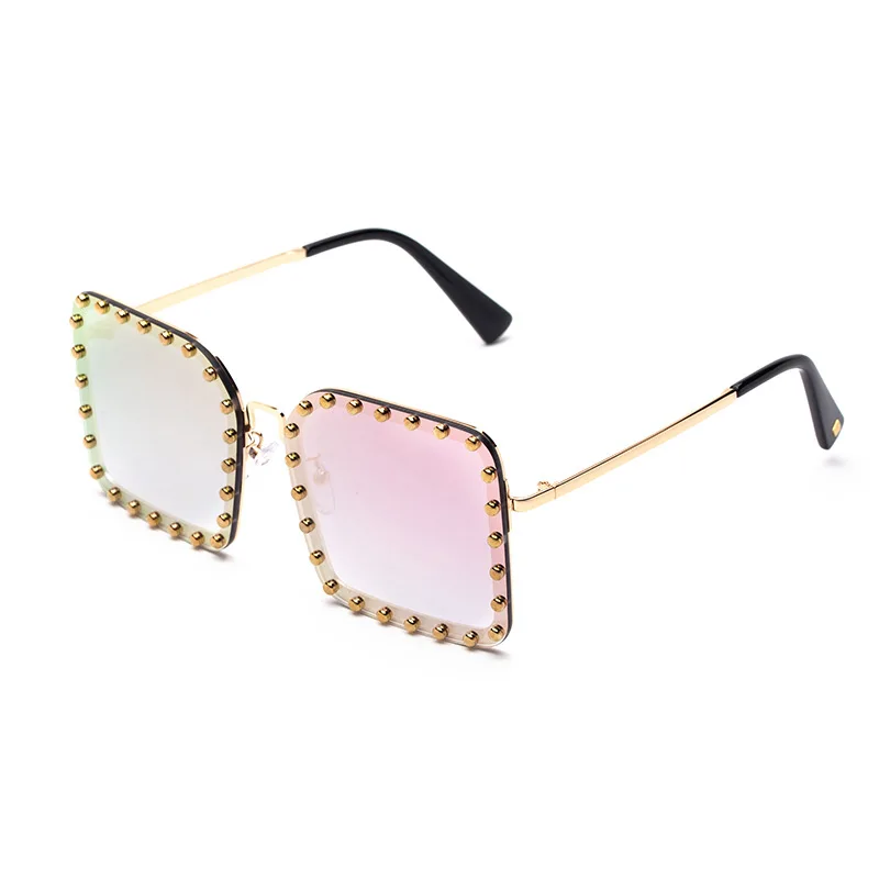 Женские негабаритные Квадратные Солнцезащитные очки женские новые дизайнерские