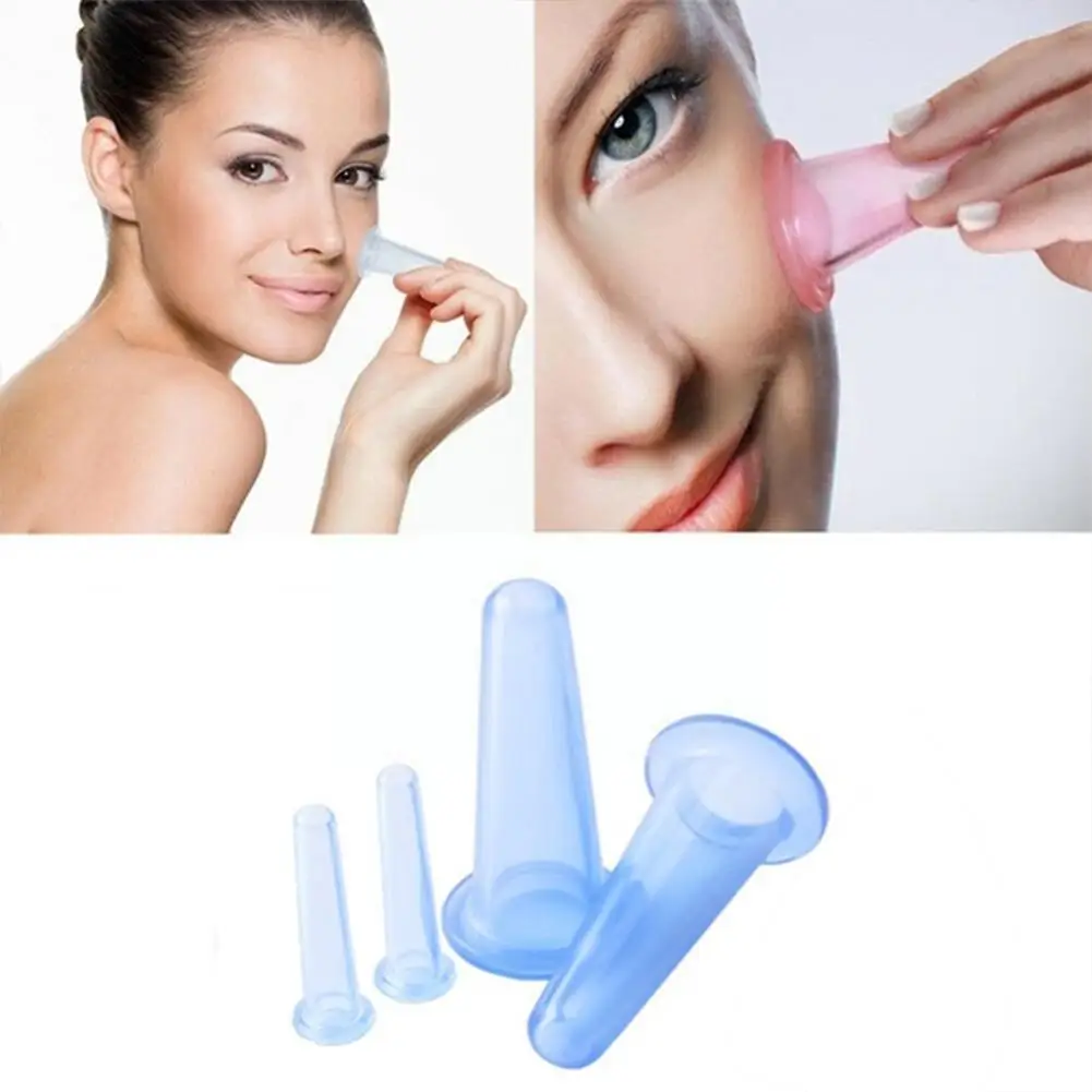 

1 Piece Of Three-Color Anti-Aging Cup Body Neck Silicone Healthy Cup Cupping Massage Massage Tool Face N6S8