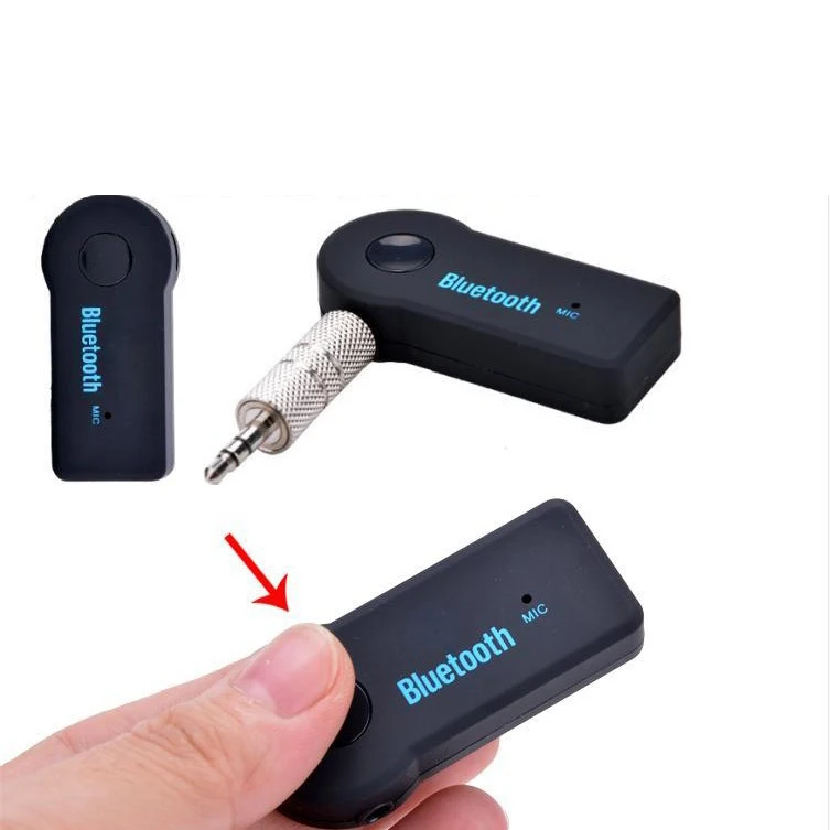 

Music Playing Calling Car Accessories High Speed USB Charging Transmit 3.5mm Aux Black 5.0 Audio Receiver