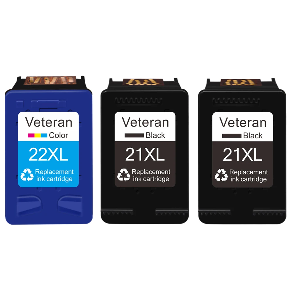 Veteran 21xl 22xl Replace Ink Cartridges for Hp 21 22 for Hp Deskjet F2280 F2180 F4180 F300 F380 F2100 F2200 Printers