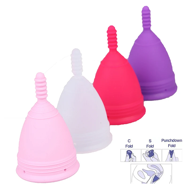 

1PC Silicone Reusable Menstrual Cup Women Lady Feminine Hygiene Health Period Cup