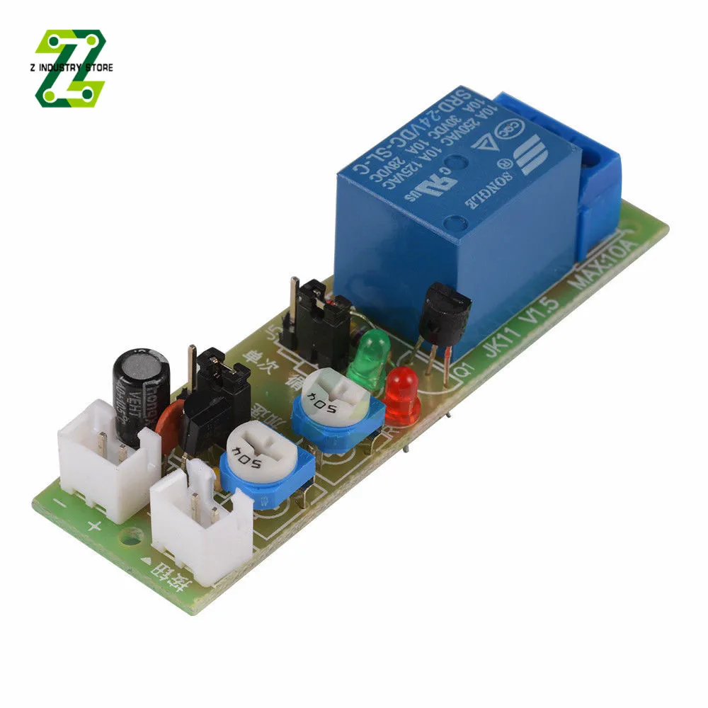 

JK11 Cycle Delay Relay Module DC 5V 12V 24V On/Off Switch Power Supply 0-15Min 0-60Min Cycle Timer Relay Module
