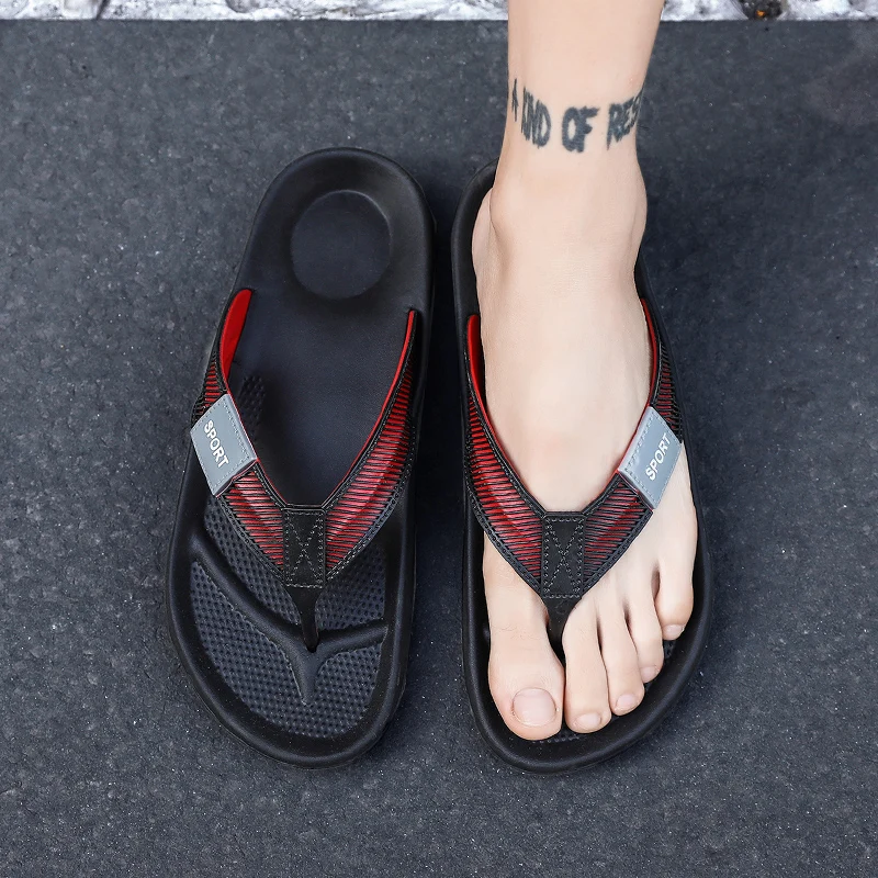 Шлепанцы мужские Нескользящие водонепроницаемые для пляжа Эва летняя обувь 2020 |