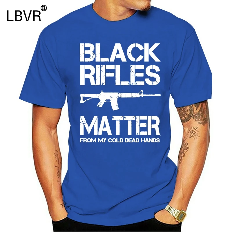 Черный винтовки материя из моей холодной мертвых рук-Ar-15 футболка 2019 модная