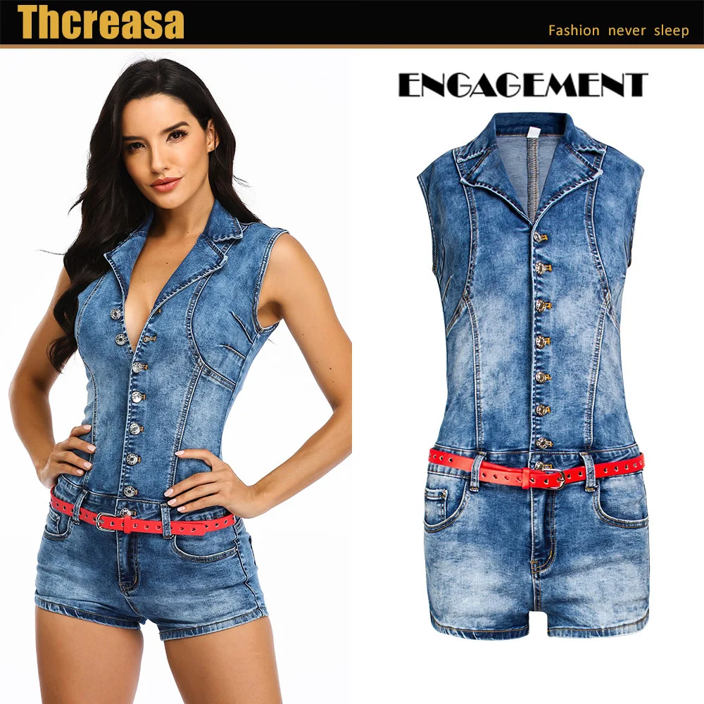 

ENGAGEMENT 2021 Trafaluc Za Summer single-breasted sexy waist jeans one-piece shorts pantalones cortos de mujer jean shorts