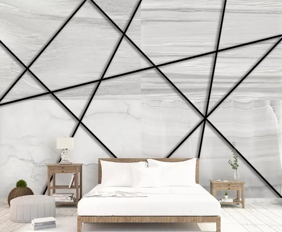 

3D абстрактные Геометрические линии обои HD Настенная роспись для гостиной ТВ роскошное художественное Искусство Макияж фон стерео фрески