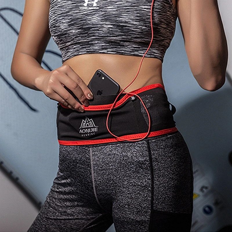 Aonijie W938S Outdoor Waist Belt Bag Portable Ultralight Waist Packs Phone Holder Trailing Running Camping with Water Soft Flask